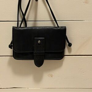 Lucky Brand Black Leather Crossbody Bag